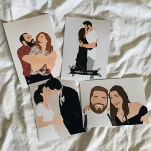 Egyedi rajzolt illusztráció